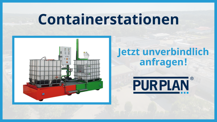 Containerstationen von PURPLAN
