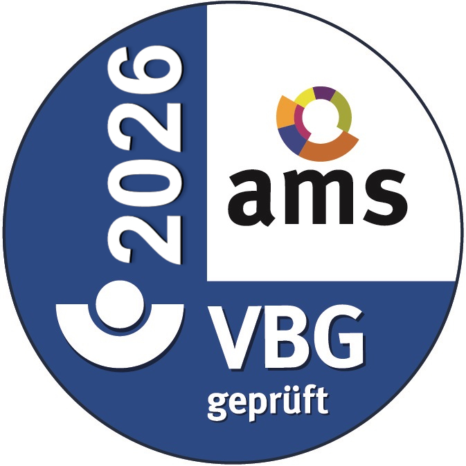 Logo ams vbg geprüft