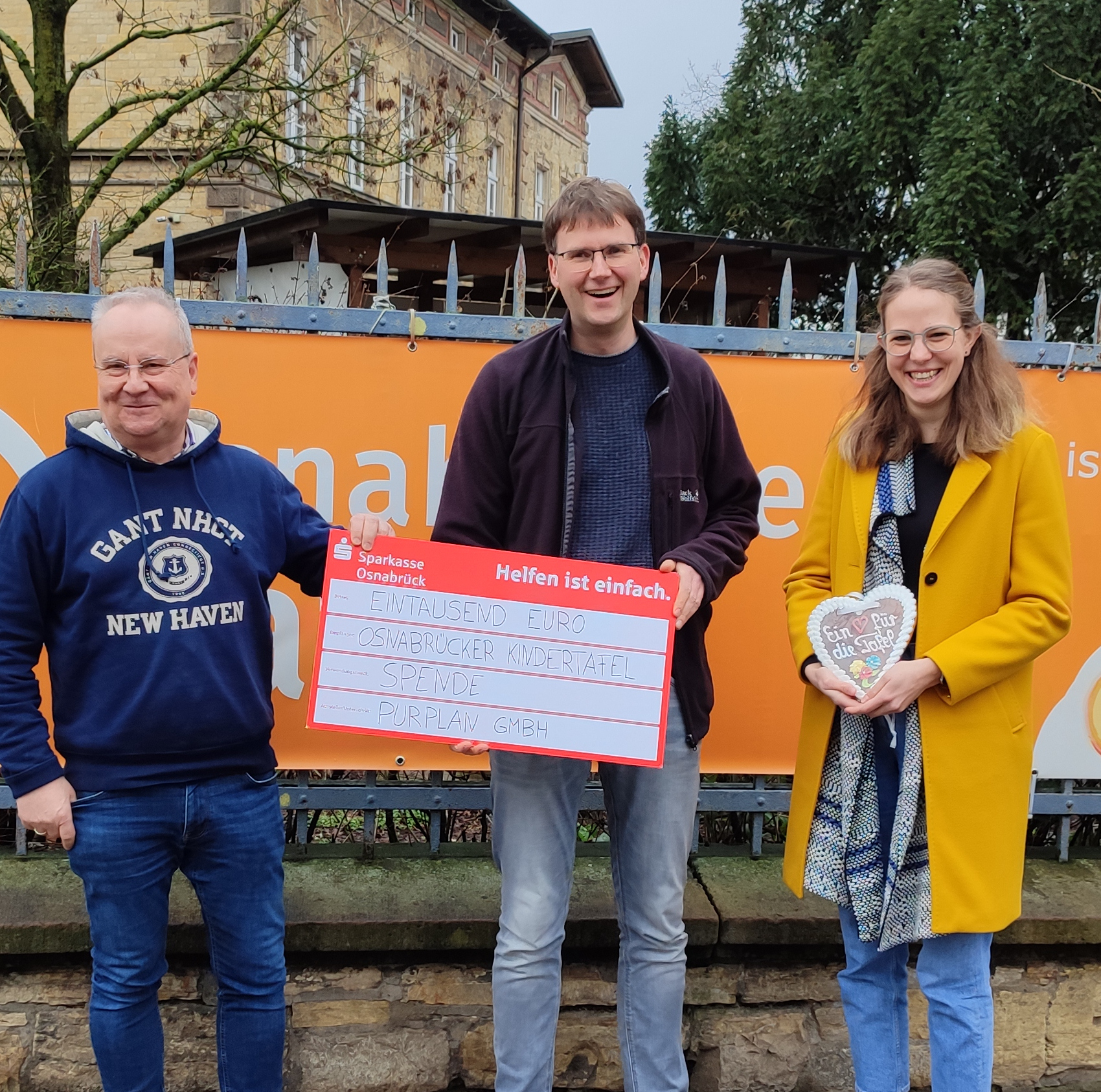 [Translate to English 22:] PURPLAN Spende an die Tafel Osnabrück